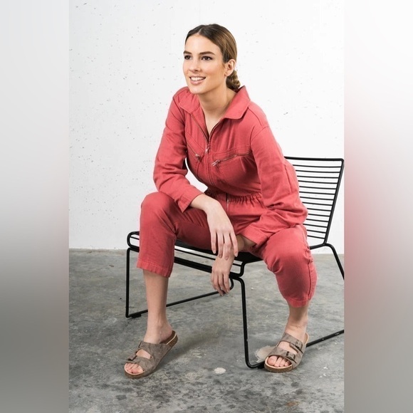 Xirena Jaymes Sundried Red Jumpsuit L - Picture 1 of 16